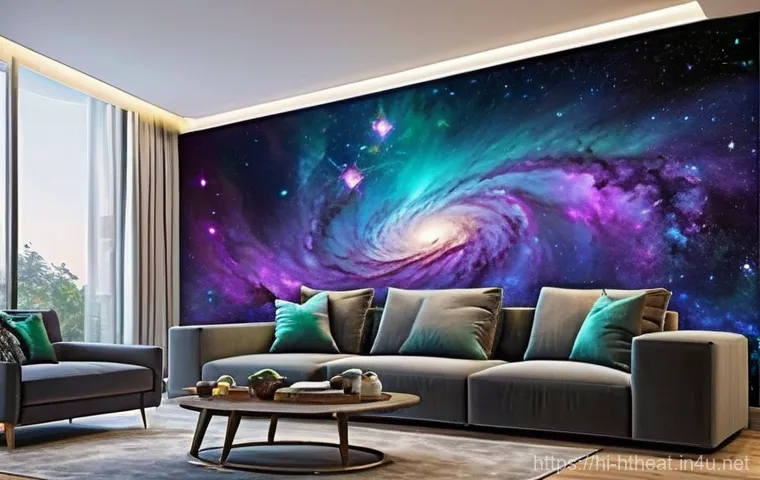 홈시어터 벽면 장식 아이디어 - **Luxurious Cinematic Immersion**:
    A sophisticated home theater wall featuring seamless dark woo...